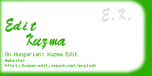 edit kuzma business card